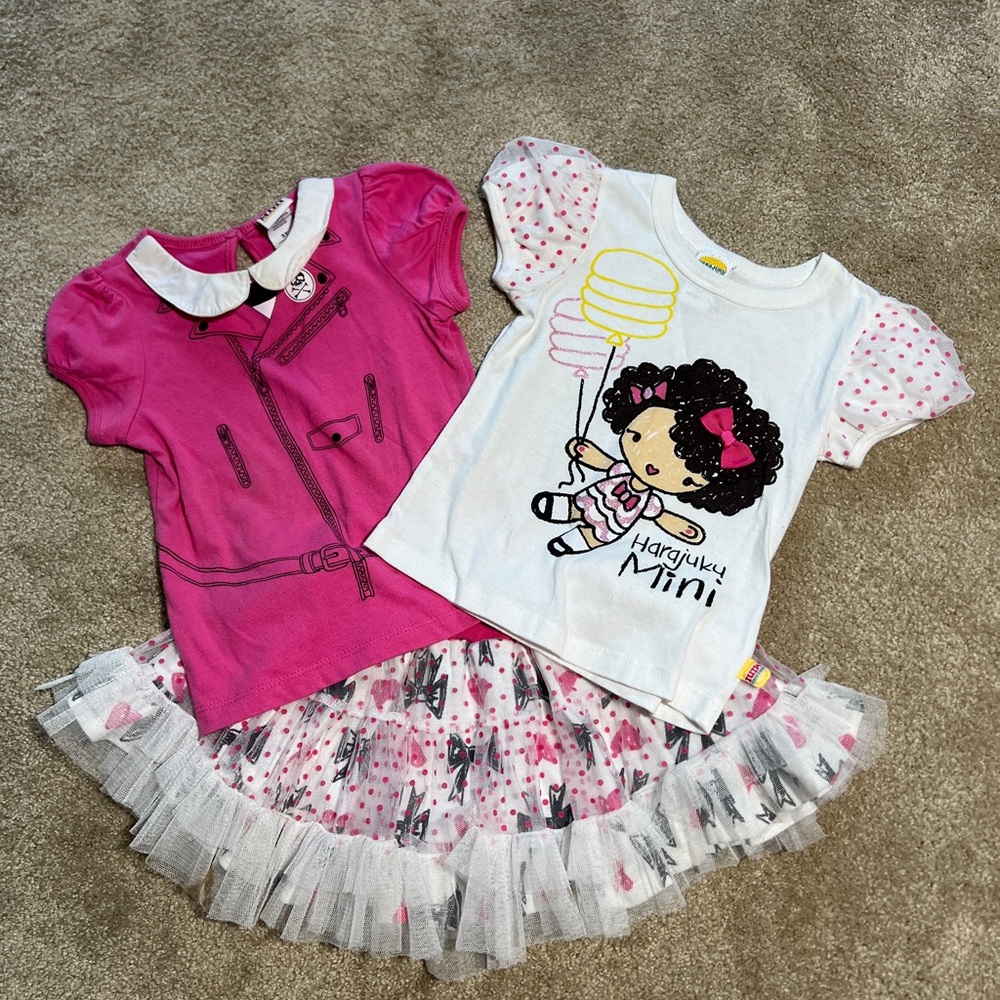 Pink and White Kids Matching Set